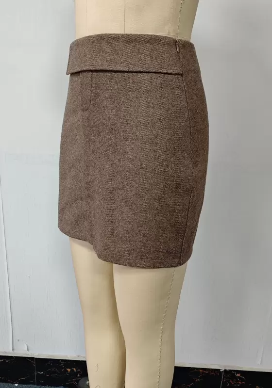 Tweed Corset Cami Top & Mini Skirt Set - Tailored Bustier Outfit for Women